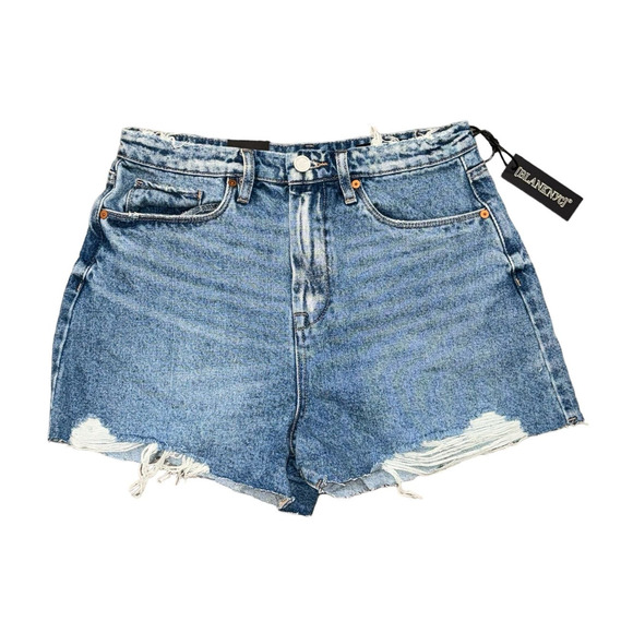 NWT! Blank NYC Cruise Control Hi Rise Frayed Denim Shorts - Size 28 - Picture 10 of 14